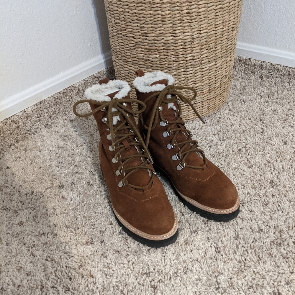 Sol Sana Harlan suede hiking combat boots 37
